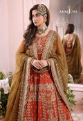 Asim Jofa Chiffon Frock With satin Silk Trouser