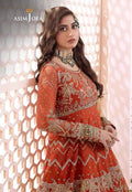 Asim Jofa Chiffon Frock With satin Silk Trouser