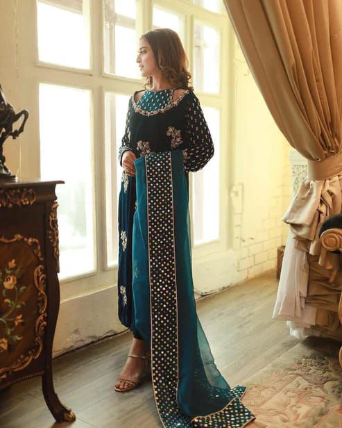 AFROZEH Velvet Embroidered Winter Collection 2024