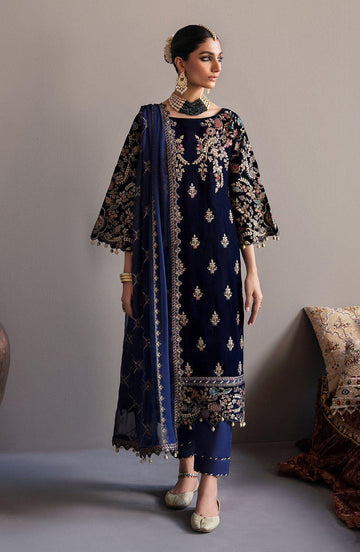 EMAAN ADEEL Velvet Embroidered Unstitched Replica Collection