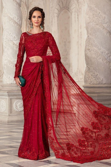 MARIA B – Saree Exclusive Collection (RED)