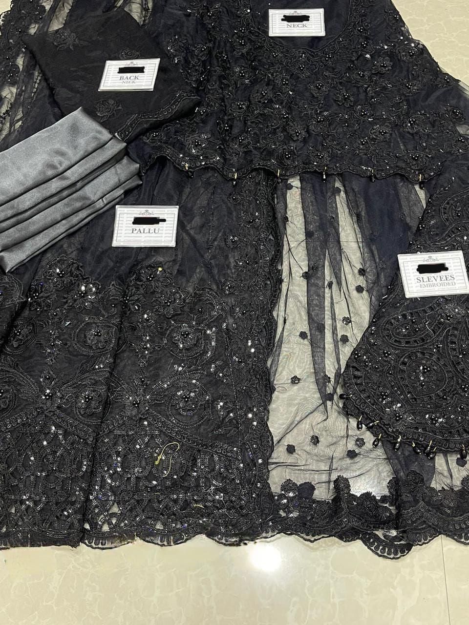 MARIA B – Saree Exclusive Collection (BLACK)