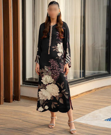 Lulusar Digital Printed 3-Piece Silk Suit ( Design 13)