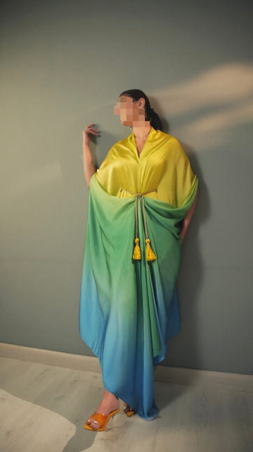 Lulusar Digital Printed 3-Piece Silk Suit ( Design 50)