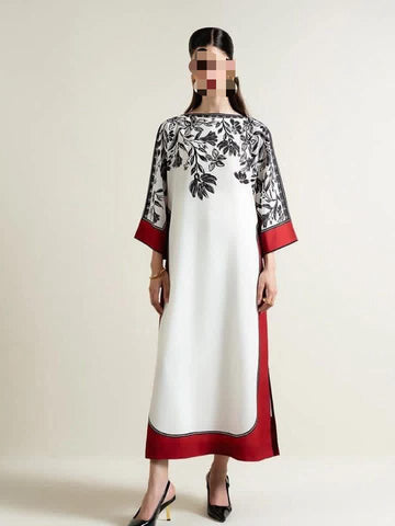 Lulusar Digital Printed 3-Piece Silk Suit ( Design 54)