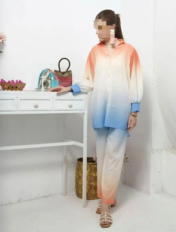 Lulusar Digital Printed 3-Piece Silk Suit ( Design 59)