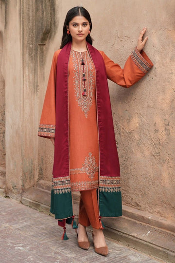 URGE Dhanak 3PC Embroidered Suit ( Article 5)