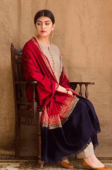 URGE Dhanak 3PC Embroidered Suit ( Article 8)
