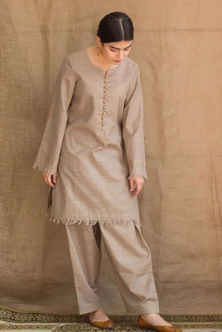 URGE Dhanak 3PC Embroidered Suit ( Article 8)