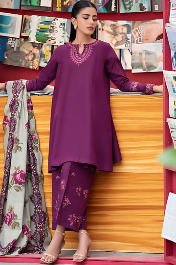 URGE Dhanak 3PC Embroidered Suit ( Article 15)