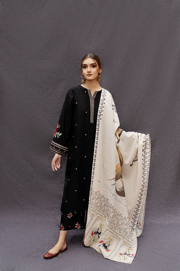 URGE Dhanak 3PC Embroidered Suit ( Article 20)