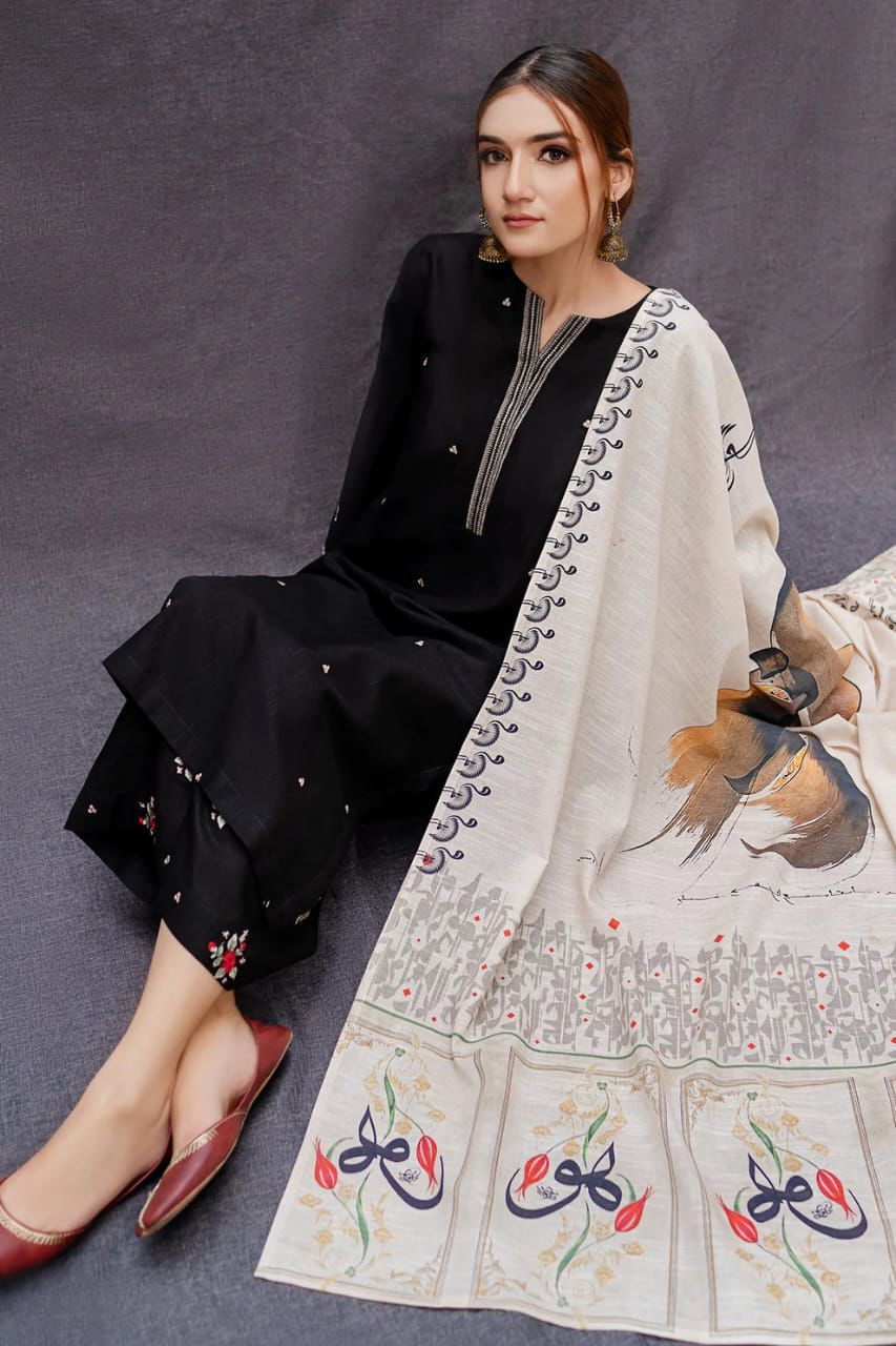 URGE Dhanak 3PC Embroidered Suit ( Article 20)