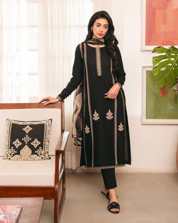 URGE Dhanak 3PC Embroidered Suit ( Article 22)