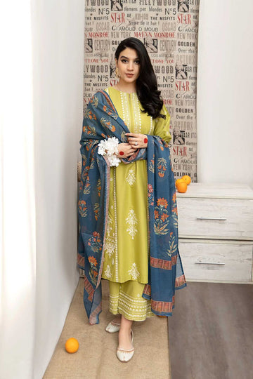 URGE Dhanak 3PC Embroidered Suit ( Article 25)