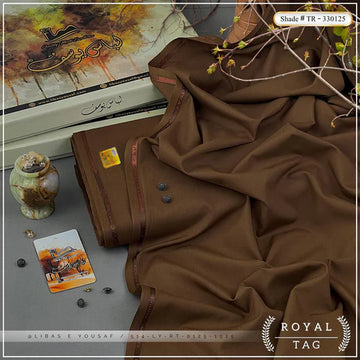 Royal Tag | Crafted by Libas e Yousaf | Wash & Wear | Summer | Dark Brown