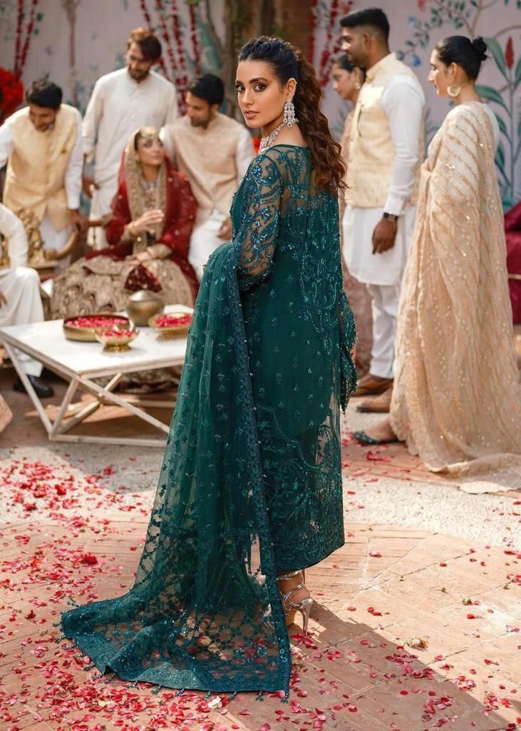 KANWAL MALIK | Luxury Embroidered Organza 3-Piece Suit